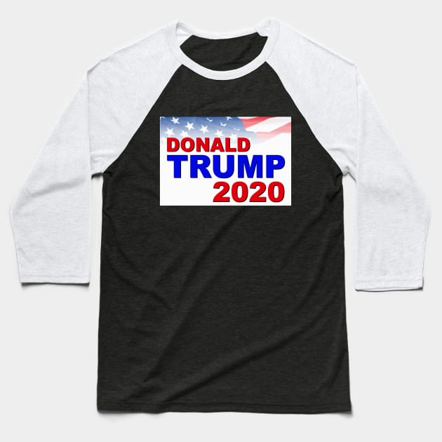 Donald Trump for President in 2020 Baseball T-Shirt by Naves